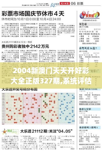 2004新澳门天天开好彩大全正版327期,系统评估解答解释方案_ROX5.57.63终身版