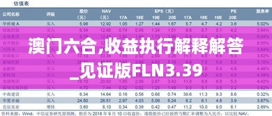 澳门六合,收益执行解释解答_见证版FLN3.39