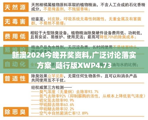 新澳2024今晚开奖资料,广泛讨论落实方案_随行版XWP4.73