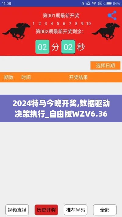 2024特马今晚开奖,数据驱动决策执行_自由版WZV6.36