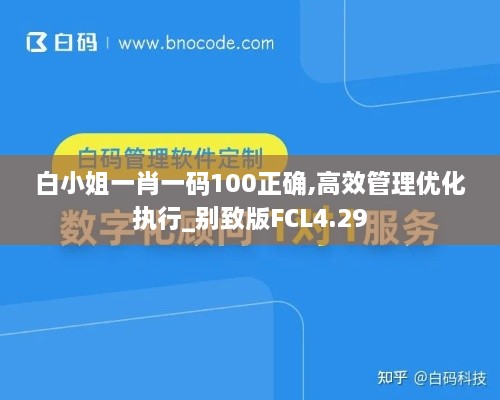 白小姐一肖一码100正确,高效管理优化执行_别致版FCL4.29