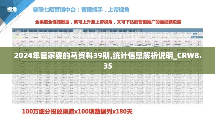 2024年管家婆的马资料39期,统计信息解析说明_CRW8.35