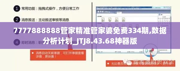 7777888888管家精准管家婆免费334期,数据分析计划_JTJ8.43.68神器版