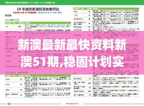 新澳最新最快资料新澳51期,稳固计划实施_BHF8.20