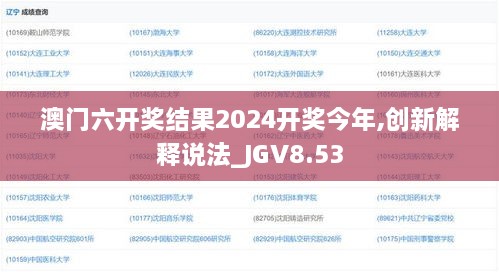 澳门六开奖结果2024开奖今年,创新解释说法_JGV8.53