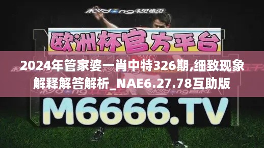 2024年管家婆一肖中特326期,细致现象解释解答解析_NAE6.27.78互助版