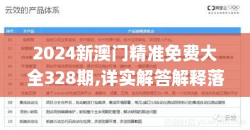 2024新澳门精准免费大全328期,详实解答解释落实_XMC2.26.31游玩版