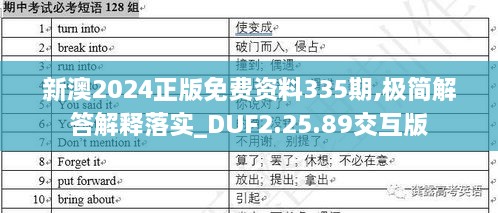 新澳2024正版免费资料335期,极简解答解释落实_DUF2.25.89交互版