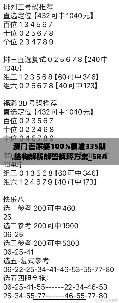 澳门管家婆100%精准335期,结构解析解答解释方案_SRA7.68.39高端体验版