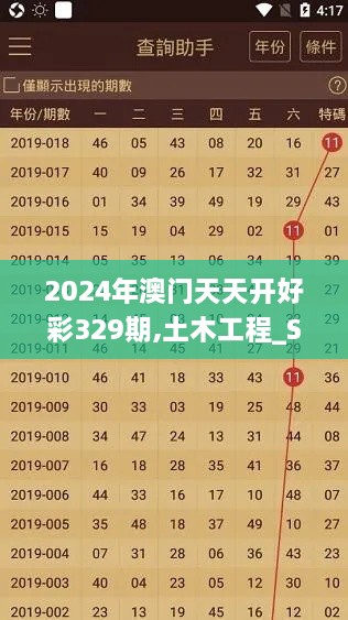 2024年澳门天天开好彩329期,土木工程_SJH8.77.21可靠性版