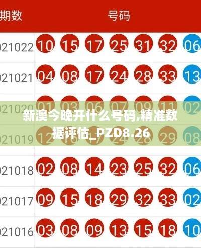 新澳今晚开什么号码,精准数据评估_PZD8.26