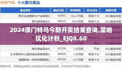 2024澳门特马今期开奖结果查询,策略优化计划_EJQ8.60