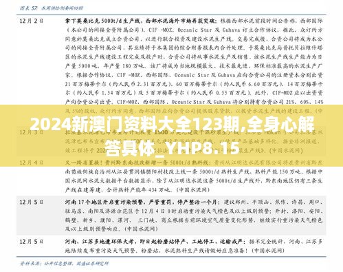 2024新澳门资料大全123期,全身心解答具体_YHP8.15