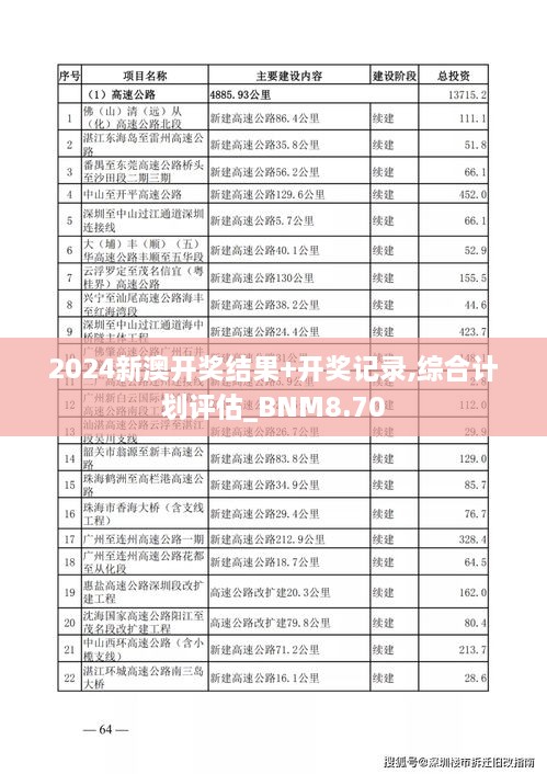 2024新澳开奖结果+开奖记录,综合计划评估_BNM8.70