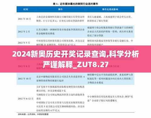 2024新奥历史开奖记录查询,科学分析严谨解释_ZUT8.27