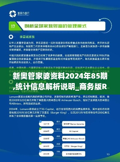 新奥管家婆资料2024年85期,统计信息解析说明_商务版RLU2.45