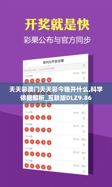 天天彩澳门天天彩今晚开什么,科学依据解析_互联版DLZ9.86