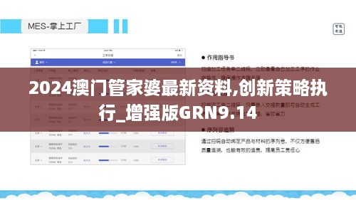 2024澳门管家婆最新资料,创新策略执行_增强版GRN9.14