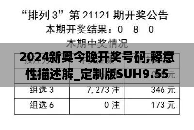 2024新奥今晚开奖号码,释意性描述解_定制版SUH9.55