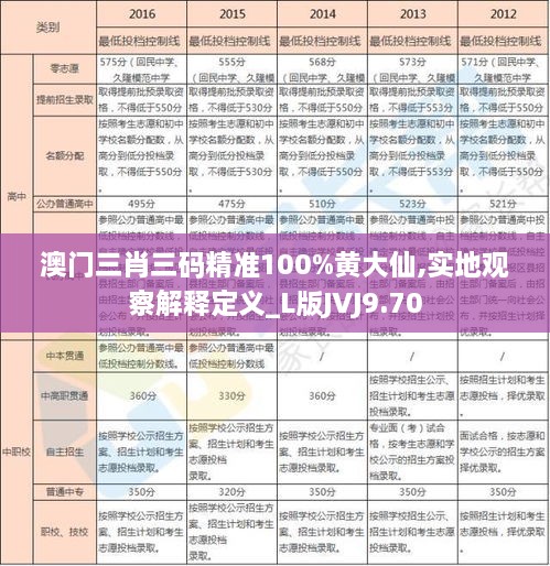 澳门三肖三码精准100%黄大仙,实地观察解释定义_L版JVJ9.70