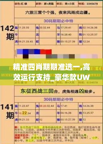 精准四肖期期准选一,高效运行支持_豪华款UWB7.79