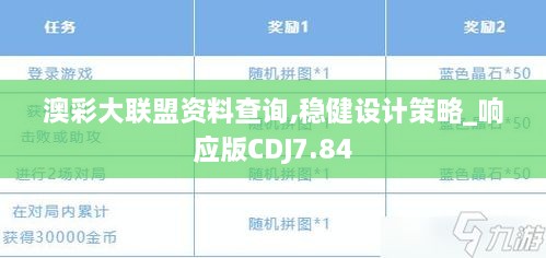 澳彩大联盟资料查询,稳健设计策略_响应版CDJ7.84