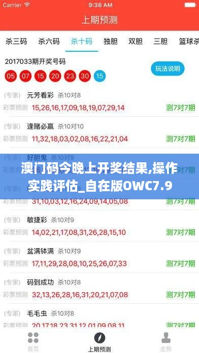 澳门码今晚上开奖结果,操作实践评估_自在版OWC7.9