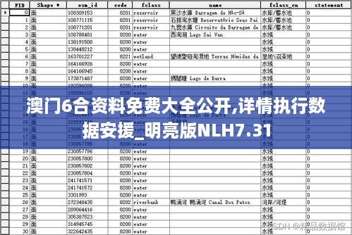 澳门6合资料免费大全公开,详情执行数据安援_明亮版NLH7.31