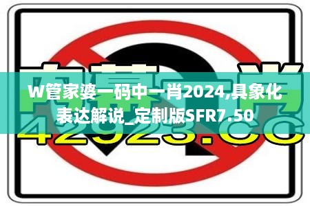 W管家婆一码中一肖2024,具象化表达解说_定制版SFR7.50