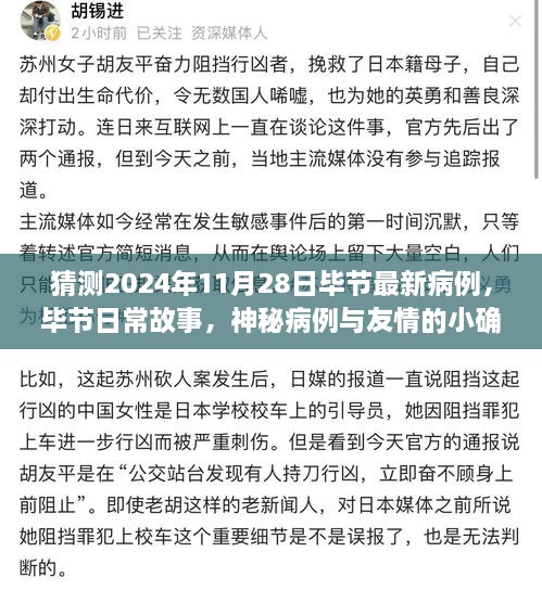 毕节日常故事，神秘病例与友情小确幸——预测与记录2024年最新病例