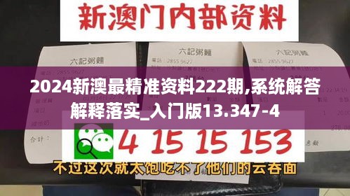 2024新澳最精准资料222期,系统解答解释落实_入门版13.347-4