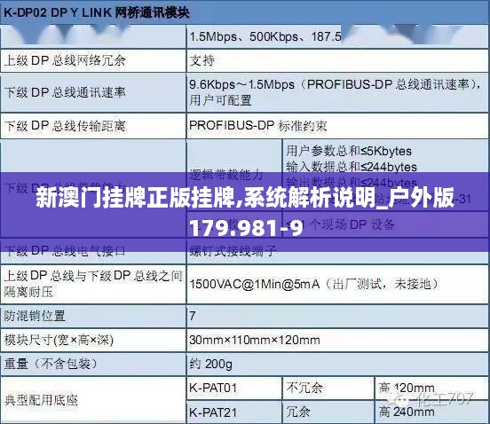 新澳门挂牌正版挂牌,系统解析说明_户外版179.981-9