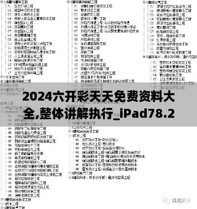 2024六开彩天天免费资料大全,整体讲解执行_iPad78.272-6