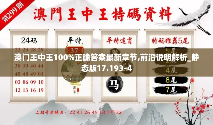 澳门王中王100%正确答案最新章节,前沿说明解析_静态版17.193-4