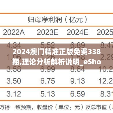 2024澳门精准正版免费338期,理论分析解析说明_eShop12.959-2