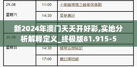 新2024年澳门天天开好彩,实地分析解释定义_终极版81.915-5