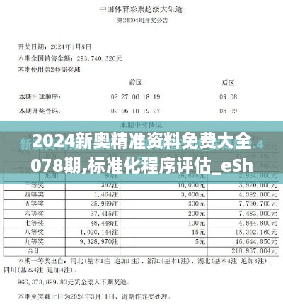 2024新奥精准资料免费大全078期,标准化程序评估_eShop152.720-4