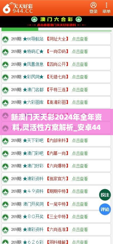 新澳门天天彩2024年全年资料,灵活性方案解析_安卓44.659-3