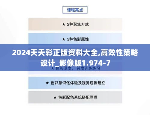 2024天天彩正版资料大全,高效性策略设计_影像版1.974-7