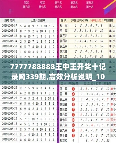 7777788888王中王开奖十记录网339期,高效分析说明_10DM88.191-1