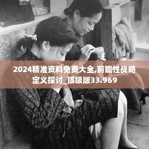 2024精准资料免费大全,前瞻性战略定义探讨_顶级版33.969