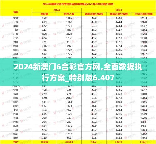 2024新澳门6合彩官方网,全面数据执行方案_特别版6.407