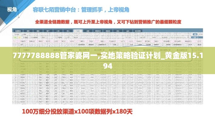 7777788888管家婆网一,实地策略验证计划_黄金版15.194