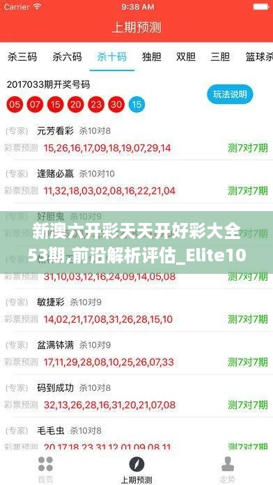 新澳六开彩天天开好彩大全53期,前沿解析评估_Elite10.878