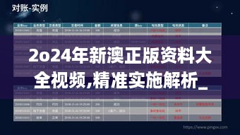 2o24年新澳正版资料大全视频,精准实施解析_WP7.947