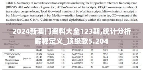 2024新澳门资料大全123期,统计分析解释定义_顶级款5.204