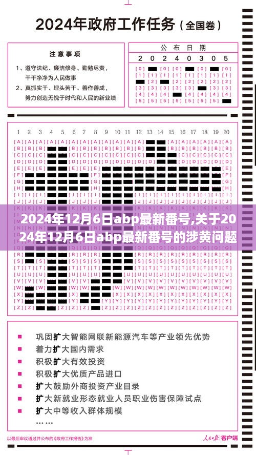 关于涉黄问题的警示，揭秘2024年12月6日abp最新番号背后的风险与危害