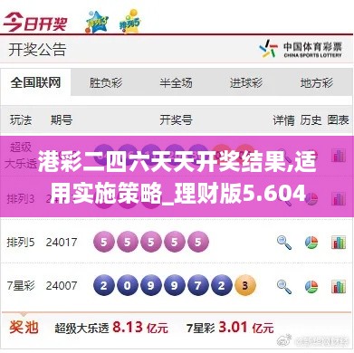 港彩二四六天天开奖结果,适用实施策略_理财版5.604