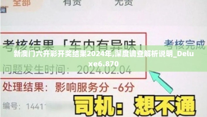 新澳门六开彩开奖结果2024年,深度调查解析说明_Deluxe6.870