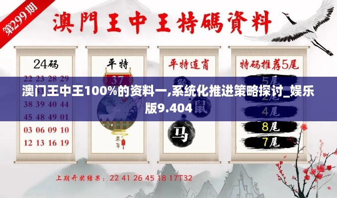 澳门王中王100%的资料一,系统化推进策略探讨_娱乐版9.404